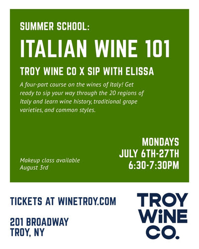 SUMMER SCHOOL: Italian Wine 101 (4 CLASSES)