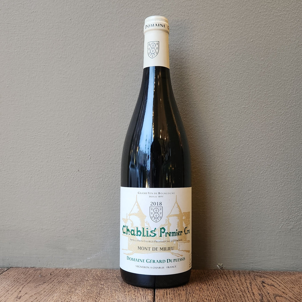 Domaine Gerard Duplessis, Mont de Milieu Chablis Premier Cru 2018
